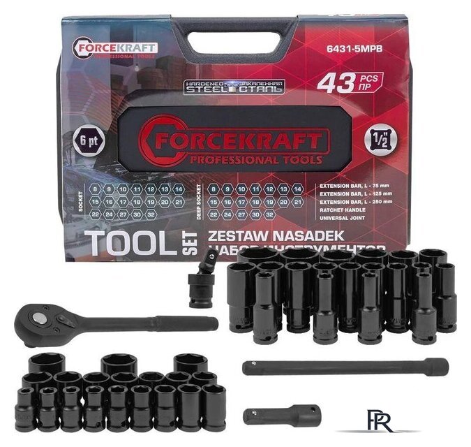 Универсальный набор инструментов ForceKraft FK-6431-5MPB (62299) - Изображение №1 — Интернет-магазин ПроЗаказ