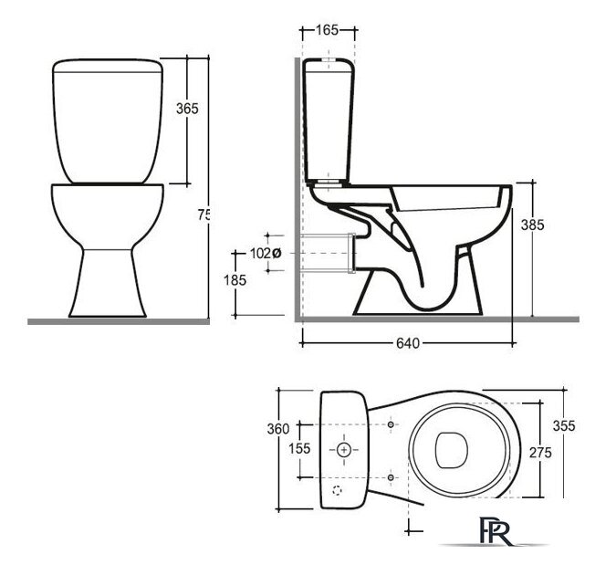 Унитаз напольный Керамин Позитано МС Инкоэр-Б1 (с мягким сидением) - Изображение №7 — Интернет-магазин ПроЗаказ