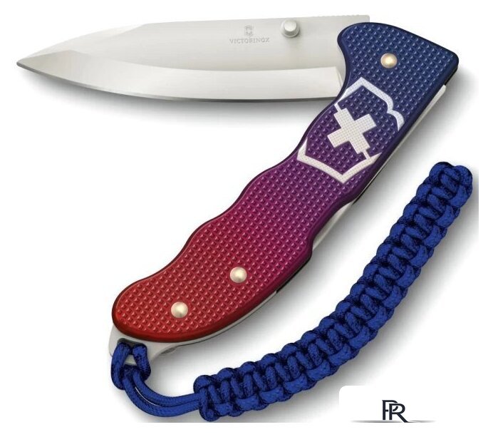 Складной нож Victorinox Evoke Alox 0.9415.D221 (синий/красный) - Изображение №1 — Интернет-магазин ПроЗаказ