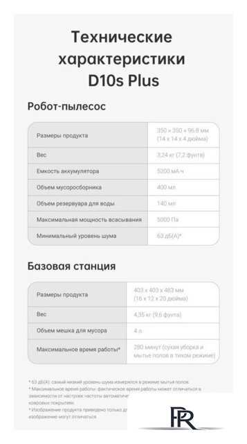 Робот-пылесос Dreame Bot D10s Plus (международная версия, черный) - Изображение №9 — Интернет-магазин ПроЗаказ