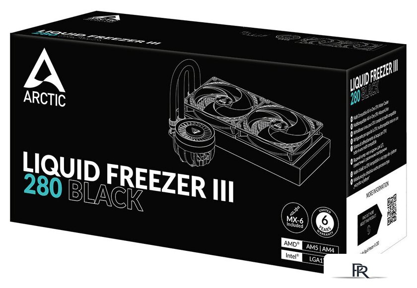 Система жидкостного охлаждения для процессора Arctic Liquid Freezer III 280 Black ACFRE00135A - Изображение №8 — Интернет-магазин ПроЗаказ