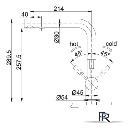 Смеситель Franke Atlas (нержавеющая сталь) 120.0179.978 - Изображение №2 — Интернет-магазин ПроЗаказ