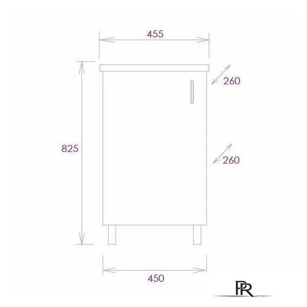  Onika Тумба под умывальник Тимбер 45 104508 - Изображение №8 — Интернет-магазин ПроЗаказ