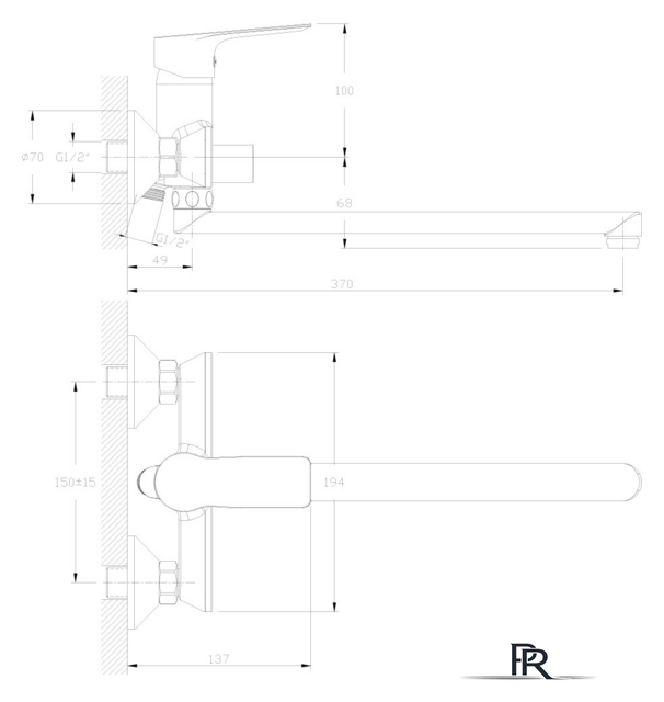 Смеситель Rossinka Silvermix RS27-33 - Изображение №2 — Интернет-магазин ПроЗаказ