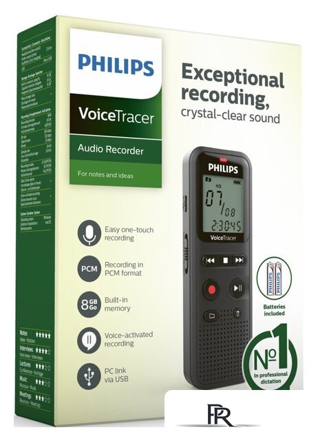 Диктофон Philips VoiceTracer DVT1160 - Изображение №4 — Интернет-магазин ПроЗаказ
