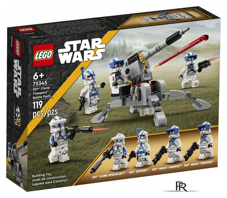 Конструктор LEGO Star Wars 75345 Боевой набор клонов 501-го легиона - Изображение №1 — Интернет-магазин ПроЗаказ