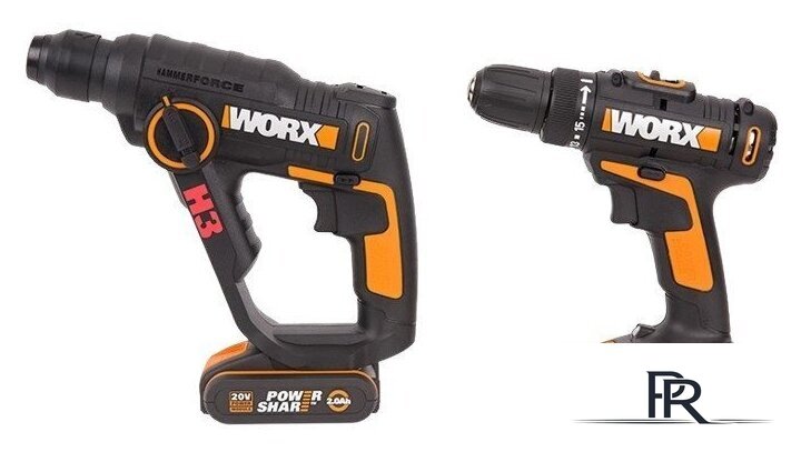  Worx WX927 (шуруповерт, перфоратор, 2 АКБ, кейс) - Изображение №1 — Интернет-магазин ПроЗаказ