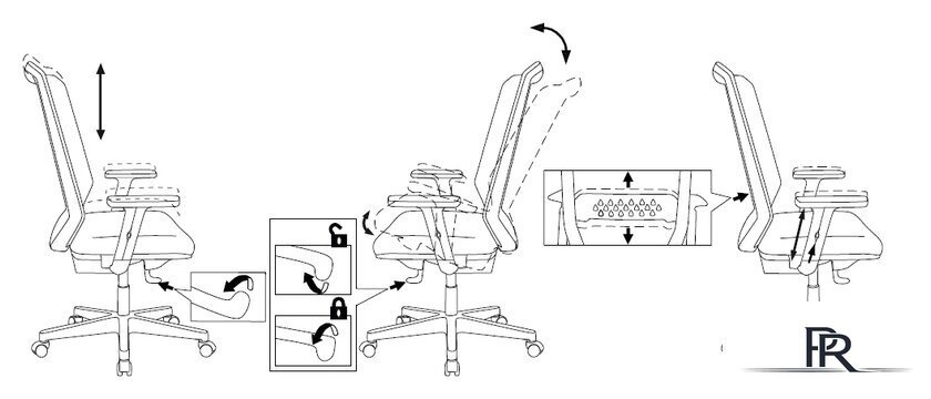 Офисное кресло Бюрократ MC-611N TW-01 38-418 (черный) - Изображение №5 — Интернет-магазин ПроЗаказ