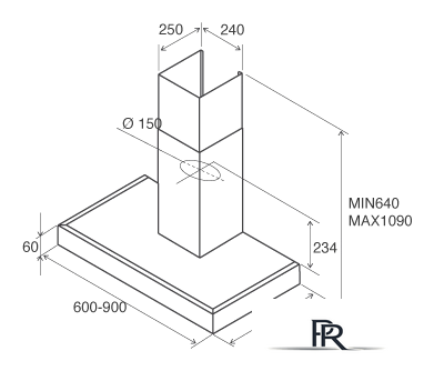 Кухонная вытяжка Jetair Pola P 60 INX 55916908A - Изображение №3 — Интернет-магазин ПроЗаказ