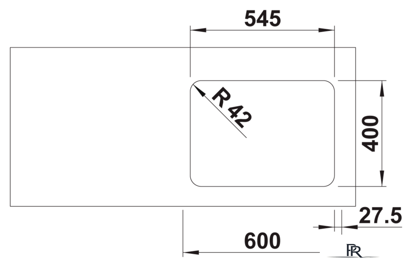 Кухонная мойка Blanco Solis 340/180-U 526129 (левая, полированная) - Изображение №5 — Интернет-магазин ПроЗаказ