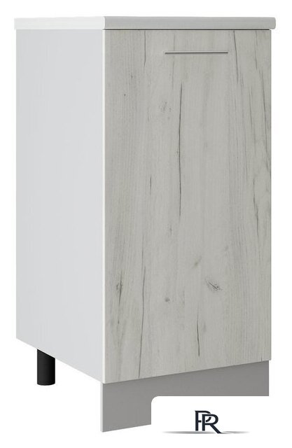 Шкаф напольный Артём-Мебель 400мм СН-114.02 (ДСП дуб крафт белый) - Изображение №1 — Интернет-магазин ПроЗаказ