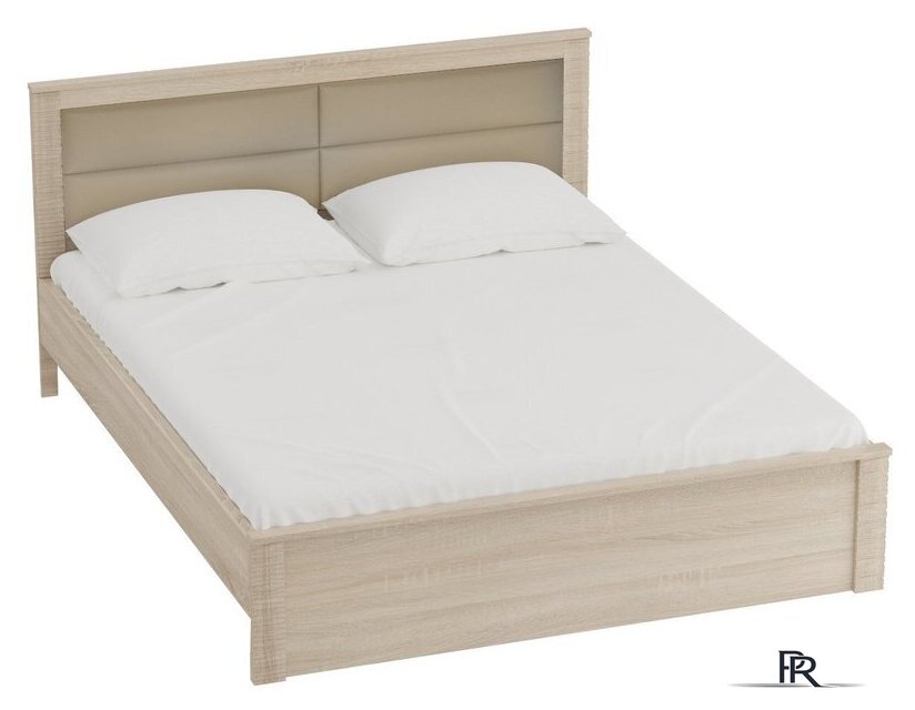 Кровать Мебельград Элана 160x200 (дуб сонома) - Изображение №1 — Интернет-магазин ПроЗаказ