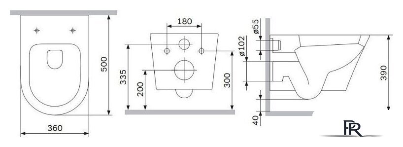 Унитаз подвесной AM.PM X-Joy Aquaspin C851900SC (с сиденьем) - Изображение №13 — Интернет-магазин ПроЗаказ
