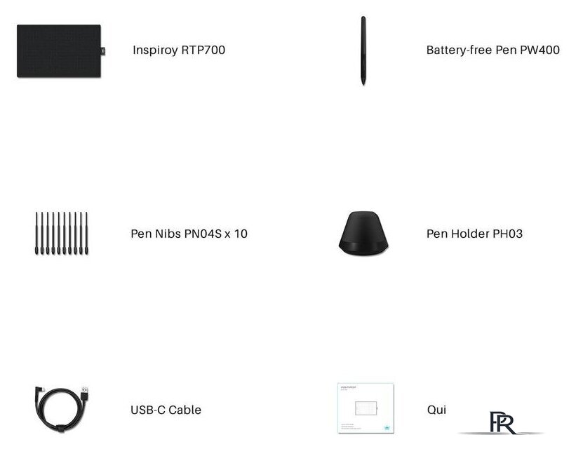 Графический планшет Huion Inspiroy RTP-700 (синий) - Изображение №11 — Интернет-магазин ПроЗаказ