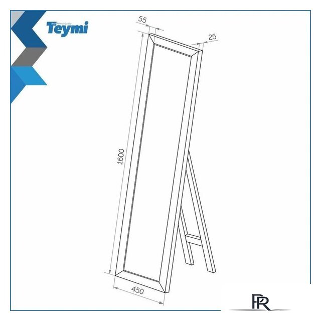  Teymi Зеркало Helmi 45x160 T20245 (светлый дуб) - Изображение №15 — Интернет-магазин ПроЗаказ
