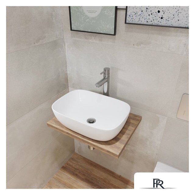 Умывальник Lauter 21493A + клапан 21190W + сифон 21635W (белый матовый) - Изображение №4 — Интернет-магазин ПроЗаказ