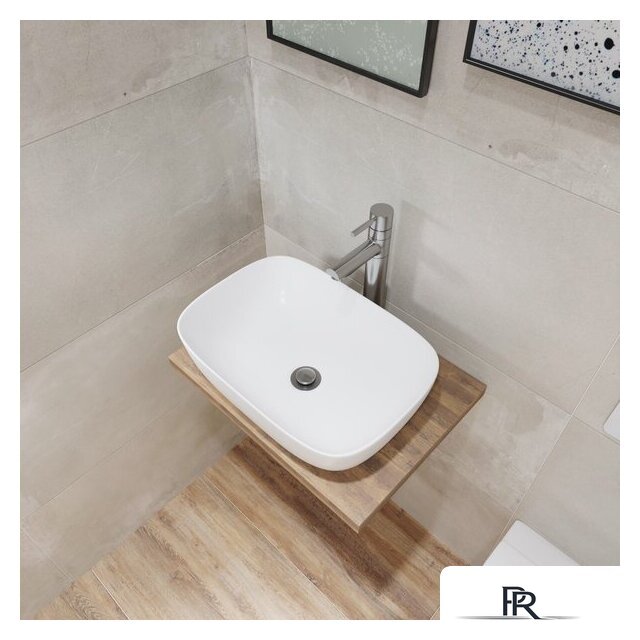 Умывальник Lauter 21493A + клапан 21190W + сифон 21635W (белый матовый) - Изображение №7 — Интернет-магазин ПроЗаказ