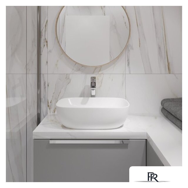 Умывальник Lauter 21493A + клапан 21190W + сифон 21635W (белый матовый) - Изображение №11 — Интернет-магазин ПроЗаказ