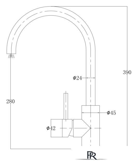 Смеситель Omnires Albany AB1450 - Изображение №2 — Интернет-магазин ПроЗаказ