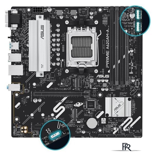 Материнская плата ASUS Prime A620AM-A-CSM - Изображение №2 — Интернет-магазин ПроЗаказ