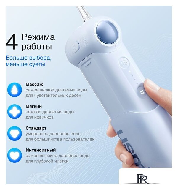 Ирригатор  Usmile C10 (голубой) - Изображение №5 — Интернет-магазин ПроЗаказ