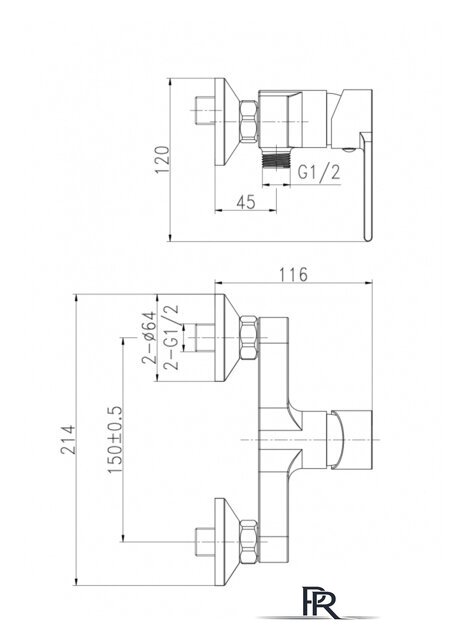 Смеситель Cersanit Brasko A63022 - Изображение №2 — Интернет-магазин ПроЗаказ
