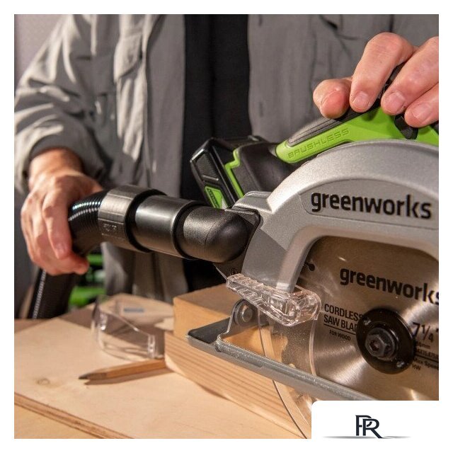 Дисковая (циркулярная) пила Greenworks GD24CS 1500907CUG (с 1-им АКБ) - Изображение №8 — Интернет-магазин ПроЗаказ