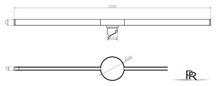 Трап/канал Lauter 210105GM 1500x15 (оружейная сталь) - Изображение №8 — Интернет-магазин ПроЗаказ
