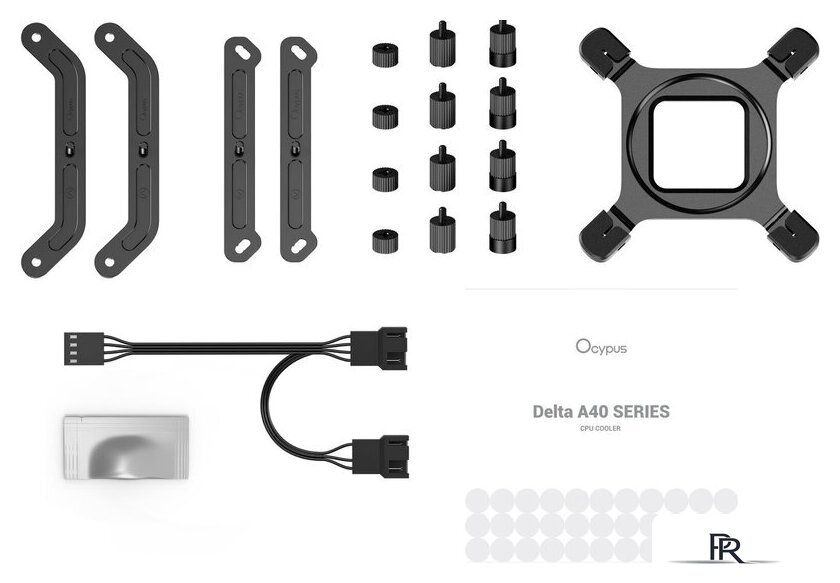 Кулер для процессора Ocypus Delta A40 Elite BK Dual FAN Delta-A40-BK2NNWN00X-GL - Изображение №8 — Интернет-магазин ПроЗаказ