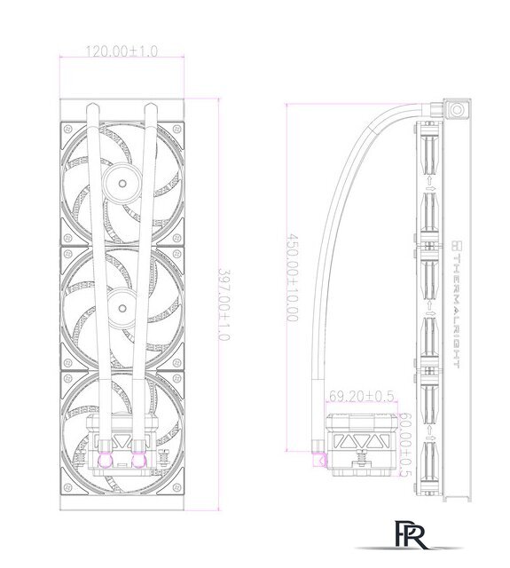 Система жидкостного охлаждения для процессора Thermalright Frozen Warframe 360 ARGB (черный) - Изображение №2 — Интернет-магазин ПроЗаказ