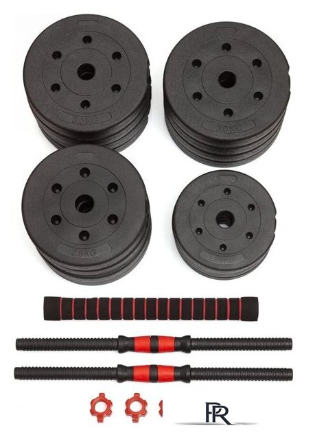 Набор гантелей с грифом для штанги VictoryFit VF-DC400 2x20 кг - Изображение №2 — Интернет-магазин ПроЗаказ