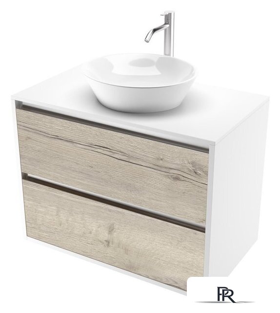  ЗОВ Тумба под умывальник Парма 70 P70LWP0MWHMC1A-LDSPW (белый/белый галифакс) - Изображение №1 — Интернет-магазин ПроЗаказ