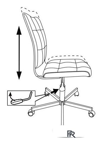 Офисное кресло Бюрократ CH-330M/LT-21 (песочный) - Изображение №5 — Интернет-магазин ПроЗаказ