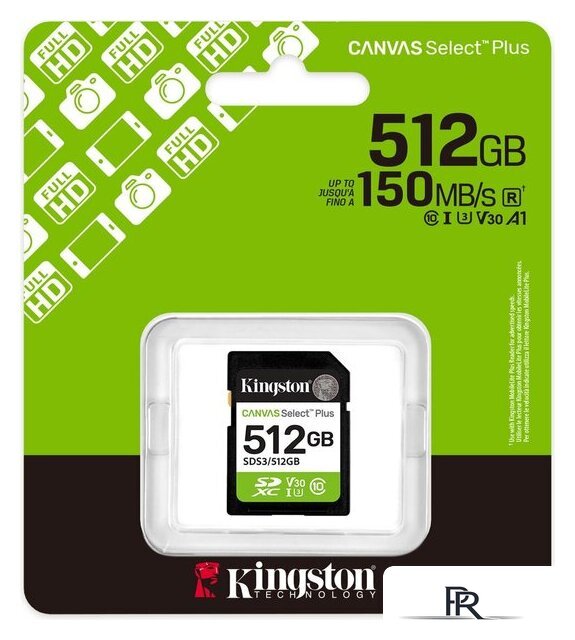 Карта памяти Kingston Canvas Select Plus SDXC 512GB SDS3/512GB - Изображение №3 — Интернет-магазин ПроЗаказ