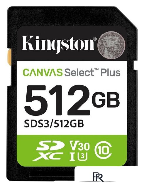 Карта памяти Kingston Canvas Select Plus SDXC 512GB SDS3/512GB - Изображение №1 — Интернет-магазин ПроЗаказ