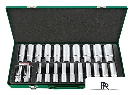 Набор трещотка с головками Toptul GAAD2202 (22 предмета) - Изображение №2 — Интернет-магазин ПроЗаказ