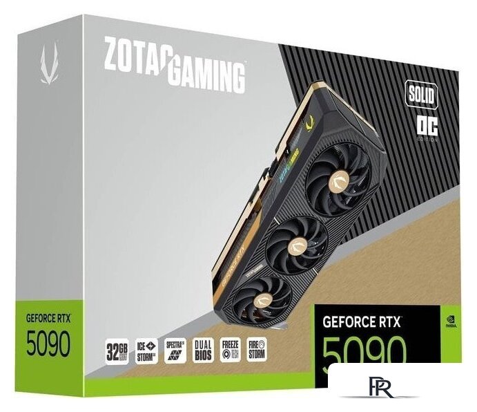 Видеокарта ZOTAC Gaming GeForce RTX 5090 Solid OC ZT-B50900J-10P - Изображение №8 — Интернет-магазин ПроЗаказ