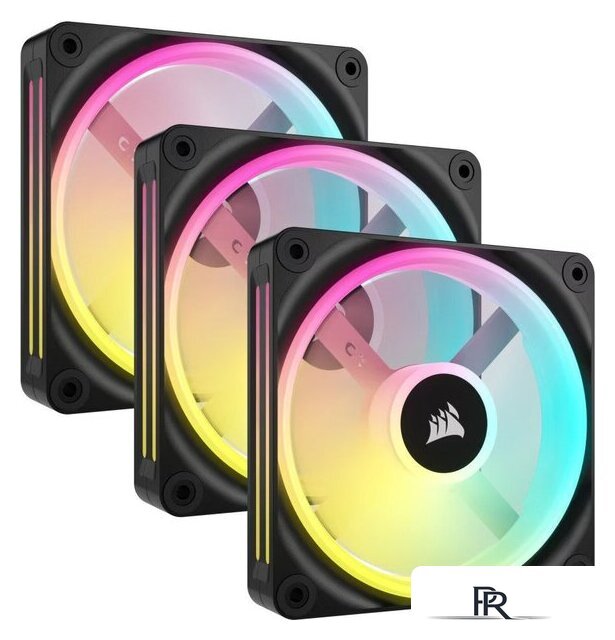 Комплект вентиляторов для корпуса с контроллером Corsair iCUE LINK QX120 RGB Triple Pack + Hub CO-9051002-WW - Изображение №1 — Интернет-магазин ПроЗаказ