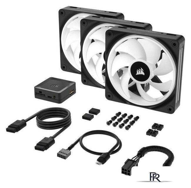Комплект вентиляторов для корпуса с контроллером Corsair iCUE LINK QX120 RGB Triple Pack + Hub CO-9051002-WW - Изображение №15 — Интернет-магазин ПроЗаказ