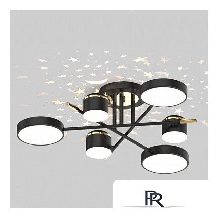 Припотолочная люстра Mirastyle Диод MH-3231/6 BK+FGD - Изображение №2 — Интернет-магазин ПроЗаказ