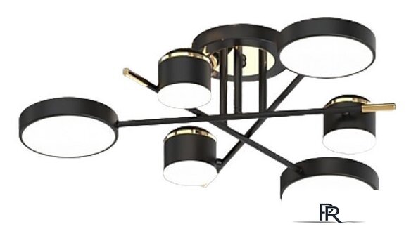 Припотолочная люстра Mirastyle Диод MH-3231/6 BK+FGD - Изображение №1 — Интернет-магазин ПроЗаказ