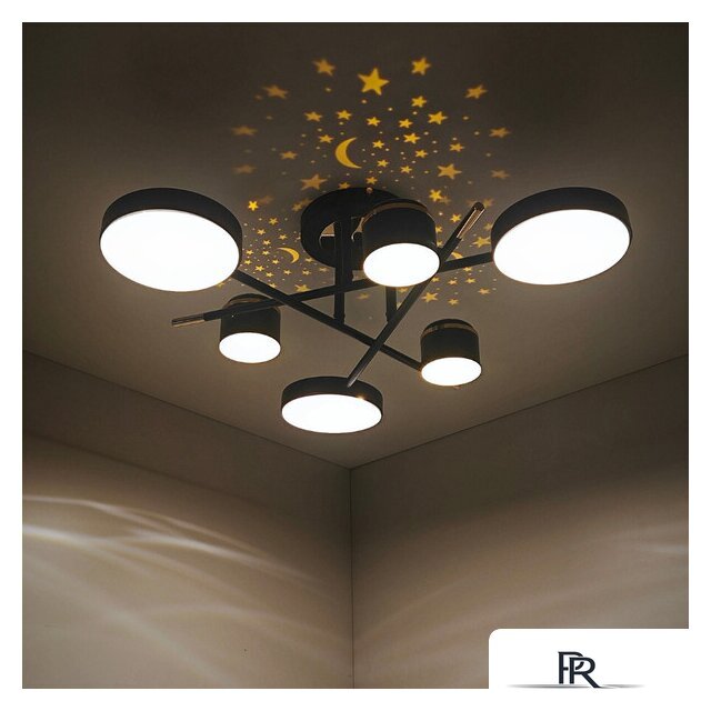 Припотолочная люстра Mirastyle Диод MH-3231/6 BK+FGD - Изображение №9 — Интернет-магазин ПроЗаказ