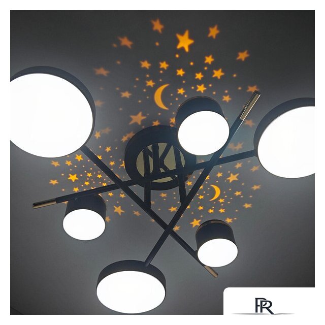 Припотолочная люстра Mirastyle Диод MH-3231/6 BK+FGD - Изображение №10 — Интернет-магазин ПроЗаказ