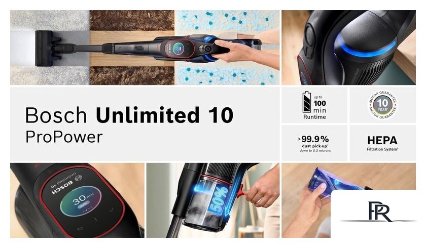 Пылесос Bosch Unlimited 10 BCS1051POW - Изображение №20 — Интернет-магазин ПроЗаказ