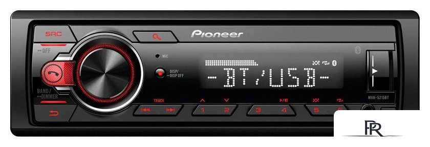 USB-магнитола Pioneer MVH-S215BT - Изображение №1 — Интернет-магазин ПроЗаказ