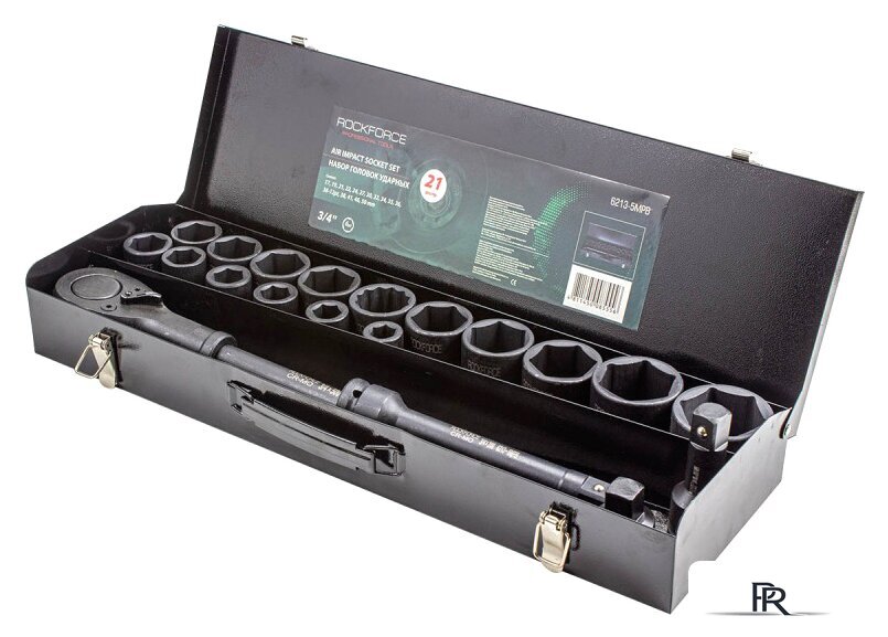Набор трещотка с головками RockForce RF-6213-5MPB (21 предмет) - Изображение №1 — Интернет-магазин ПроЗаказ
