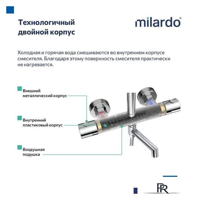 Душевая система  Milardo Ideal Spa ILSSBTHM06 - Изображение №9 — Интернет-магазин ПроЗаказ