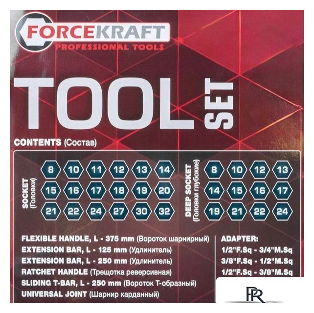 Универсальный набор инструментов ForceKraft FK-6401-5MPB (62301) - Изображение №12 — Интернет-магазин ПроЗаказ