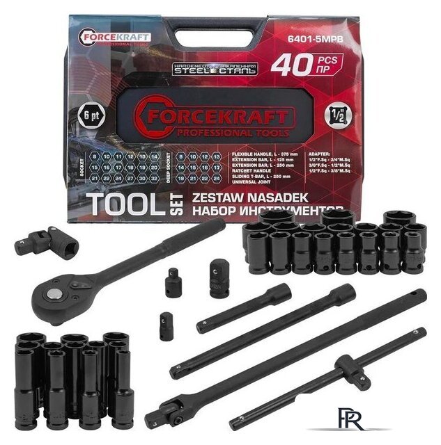 Универсальный набор инструментов ForceKraft FK-6401-5MPB (62301) - Изображение №1 — Интернет-магазин ПроЗаказ