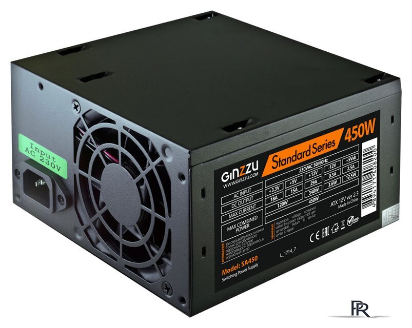 Блок питания Ginzzu SA450 - Изображение №1 — Интернет-магазин ПроЗаказ